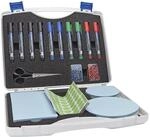 magnetoplan Moderationsbox, mit Komplett-Zubeh&ouml;r, HxBxT 275 x 340 x 85 mm