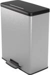 Tretm&uuml;lleimer Slim, Volumen 65 l, HxBxT 622 x 300 x 496 mm, silber kaiserkraft