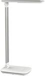 MAUL LED-Tischleuchte MAULjazzy, dimmbar, wei&szlig; / silber