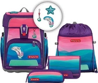 Step by Step 213433, Step by Step Schulranzen Set 5tlg. Cloud Ocean Dolphin Lana