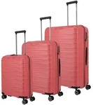 Travelite Kofferset 3tlg. Mooby 4w S/M erw./L rot