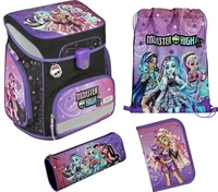 Scooli MHDC8255, Scooli Schulranzen Set 5tlg. EasyFit Monster High (2025)