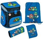 Scooli SUND8255, Scooli Schulranzen Set 5tlg. EasyFit Super Mario (2025)