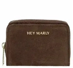 HEY MARLY Kleinb&ouml;rse Damen Sleek Petite Suede dark brown - 8