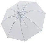 Doppler Stockschirm Big Wedding transparent white - 101