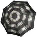 Knirps Taschenschirm T.200 Medium Duomatic check black & white - 28