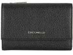 Coccinelle Hochkantb&ouml;rse Damen Metallic Soft Wallet noir - 14