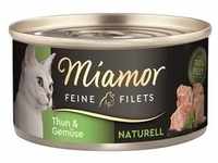 Miamor Feine Filets Naturell Thun & Gemüse 80g (Menge: 24 je Bestelleinheit)