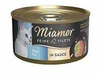 Miamor Dose Feine Filets Thunfisch Pur in Sauce 85g (Menge: 24 je...