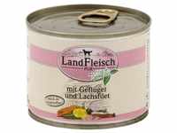Landfleisch Dog Pur Geflügel & Lachsfilet 195 g (Menge: 12 je Bestelleinheit)