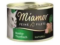 Miamor Dose Feine Filets Naturelle Bonito-Thunfisch 156 g (Menge: 12 je