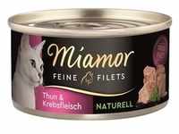 Miamor Dose Feine Filets Naturelle Thunfisch & Krebsfleisch 80 g (Menge: 24 je