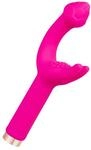 Rabbitvibrator aus Silikon, 18,7 cm