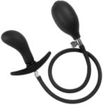 Latex Play - Inflatable Curved Anal Plug with Pump, 8 cm