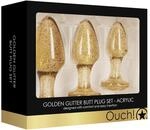 Glitter Butt Plug Set, 3-teilig
