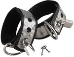 Fu&szlig;fesseln aus Leder & Metall