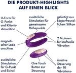 Satisfyer Double Plus Remote aus Silikon, 8 cm