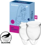 Satisfyer Feel Confident - Menstrual Cup Set, 15 & 20 ml