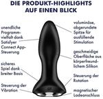 Satisfyer Rotator Plug 2 Connect App, 12,5 cm