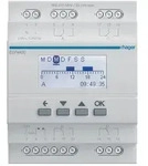 hager Digitale Multifunktions-Zeitschaltuhr f&uuml;r Hutschiene mit Bluetooth, 4-Kanal