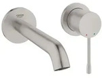 Grohe Essence 2-Loch-Waschtischbatterie, Wandmontage, Fertigmontageset, 183mm