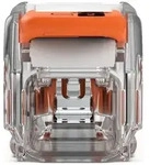 Wago Durchgangsverbinder 221 221-2401, 0,2-4mm2, 450V, 32A, Transparent/Orange