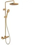 Duravit Shower Systems Duschsystem Bronze geb&uuml;rstet, Thermostat, Kopfbrause...