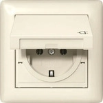 Gira 415701, Gira Schutzkontakt-Steckdose Standard 55, IP44, 16A 250V, Cremewei&szlig;,