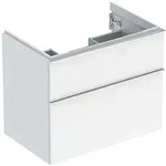 Geberit iCon Unterschrank f&uuml;r Waschtisch, 2 Schubladen Waschtisch 75cm, Wei&szlig;