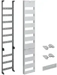 hager Verteilerfeld, univers Z, 1350mm, 1-feldig, 9-reihig, ohne QC-Klemmen, mit U84T
