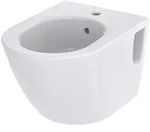 TOTO NC Bidet wandh&auml;ngend, Vorwandmontage, mit Hahnloch mittig und &Uuml;berlauf,