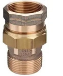 Viega Rohrverschraubung 3331 flachdichtend, R 1 1/4" x Rp 1 1/4", Rotguss 271343
