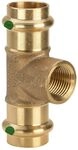 Viega Sanpress T-St&uuml;ck mit SC-Contur 2217.2, d. 54mm x Rp 1/2" x d. 54mm,