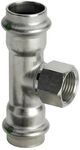 Viega Sanpress Inox T-St&uuml;ck mit SC-Contur 2317.2, d. 54mm x Rp 1/2" x d. 54mm, Stahl