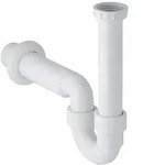 Geberit Siphon Rohrbogengeruchsverschluss f&uuml;r Sp&uuml;lbecken, Abgang horizontal