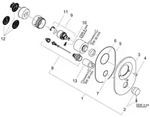 hansgrohe Umr&uuml;stset Chrom von Kugelkartusche auf M3 Kartusche f&uuml;r...