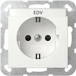 Gira Schutzkontakt-Steckdose System 55 446227, 16A, 250V, mit Beschriftungsfeld,