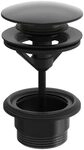 Hansa Ablaufgarnitur Push-Open 0764 Matt-Schwarz 0764010033