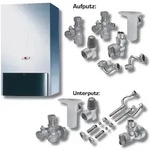 Wolf Heizwerttherme Paket CGU-2K-18 Erdgas LL, mit Raummodul RM-2, Anschluss-Set