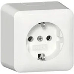 Gira Schutzkontakt-Steckdose mit Montageplatte, 16A, 250V, Reinwei&szlig;, 444013 444013