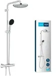 Grohe Vitalio Start 250 Duschsystem mit Thermostatbatterie wassersparend Wandmontage,