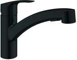 Grohe Eurosmart 1-Loch-Einhand-Sp&uuml;ltischbatterie, flacher Auslauf, herausziehbare