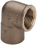 Viega &Uuml;bergangswinkel 90 Grad 94090G, d. 18mm x Rp 3/4", Rotguss 109011