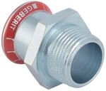 Geberit Mapress C-Stahl &Uuml;bergang mit Au&szlig;engewinde D 15mm, R 3/8", 21702 21702
