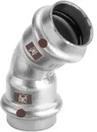 Viega Temponox Bogen 45 Grad mit SC-Contur 1726, d. 22mm, Stahl nichtrostend 809867