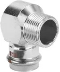 Viega Temponox &Uuml;bergangswinkel 90 Grad mit SC-Contur 1714.1, d. 18mm x R 1/2", Stahl