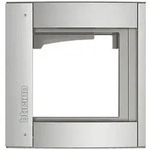 Legrand BTicino Abdeckrahmen mit Modultr&auml;ger SFERA, 1-fach, 144x138x15mm, Allmetal