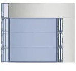 Legrand BTicino Abdeckung f&uuml;r Ruftastenmodul SFERA, 3 Ruftasten, 91x114x10mm,