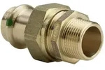 Viega Sanpress &Uuml;bergangsverschraubung mit SC-Contur 2265, flachdichtend, d. 18mm x R