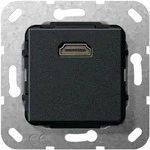 Gira HDMI Gender Changer Einsatz, Schwarz matt, 566910 566910